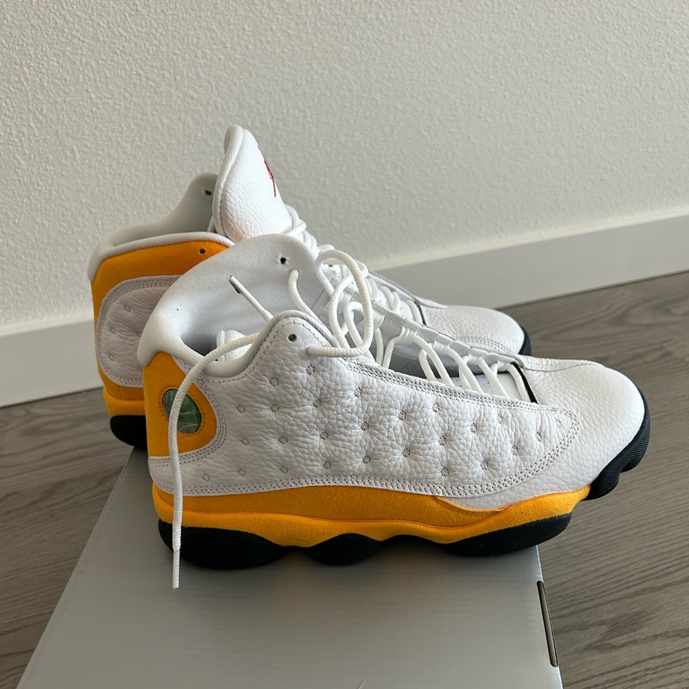 Men's Jordan 13 Retro Del Sol White/University Red-Del Sol